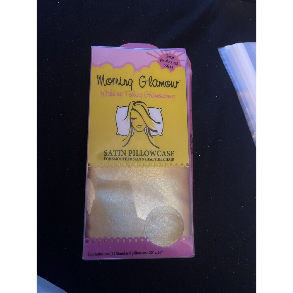 Morning Glamour Standard Size‎ Satin Pillowcase - Gold Q-08